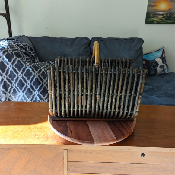 Dark Bamboo Wedding Magazine Rack